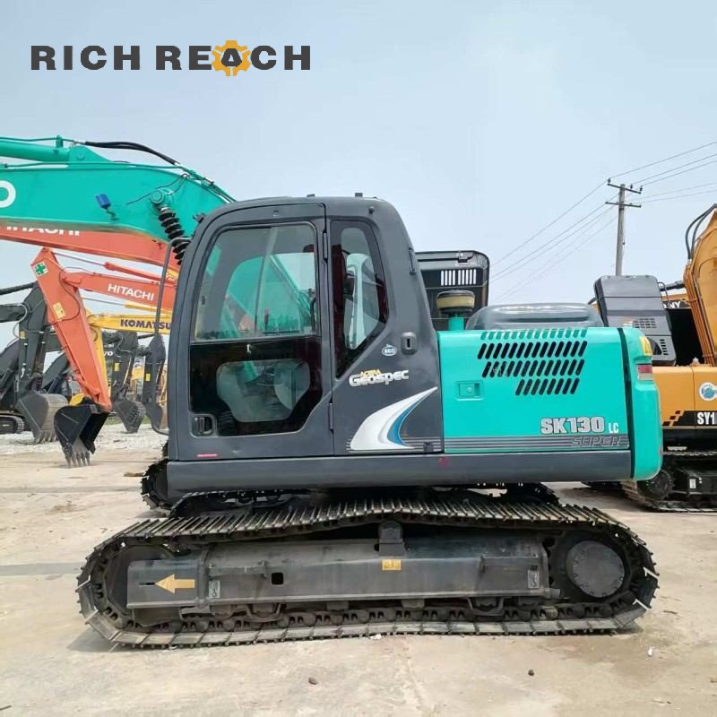 Track roller and sprocket of a 2017 Kobelco SK130LC excavator, 500 hours, $20,833